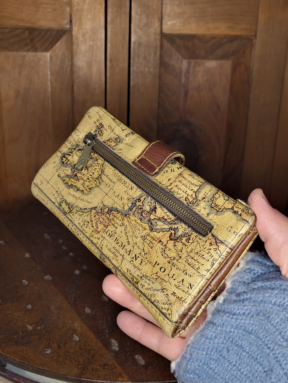 Patricia Nash Leather Wallet  European Map - Picture 10 of 16